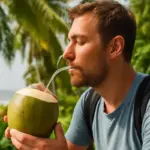 Acqua di cocco fresca per idratazione: benefici sconosciuti per chi viaggia in climi tropicali